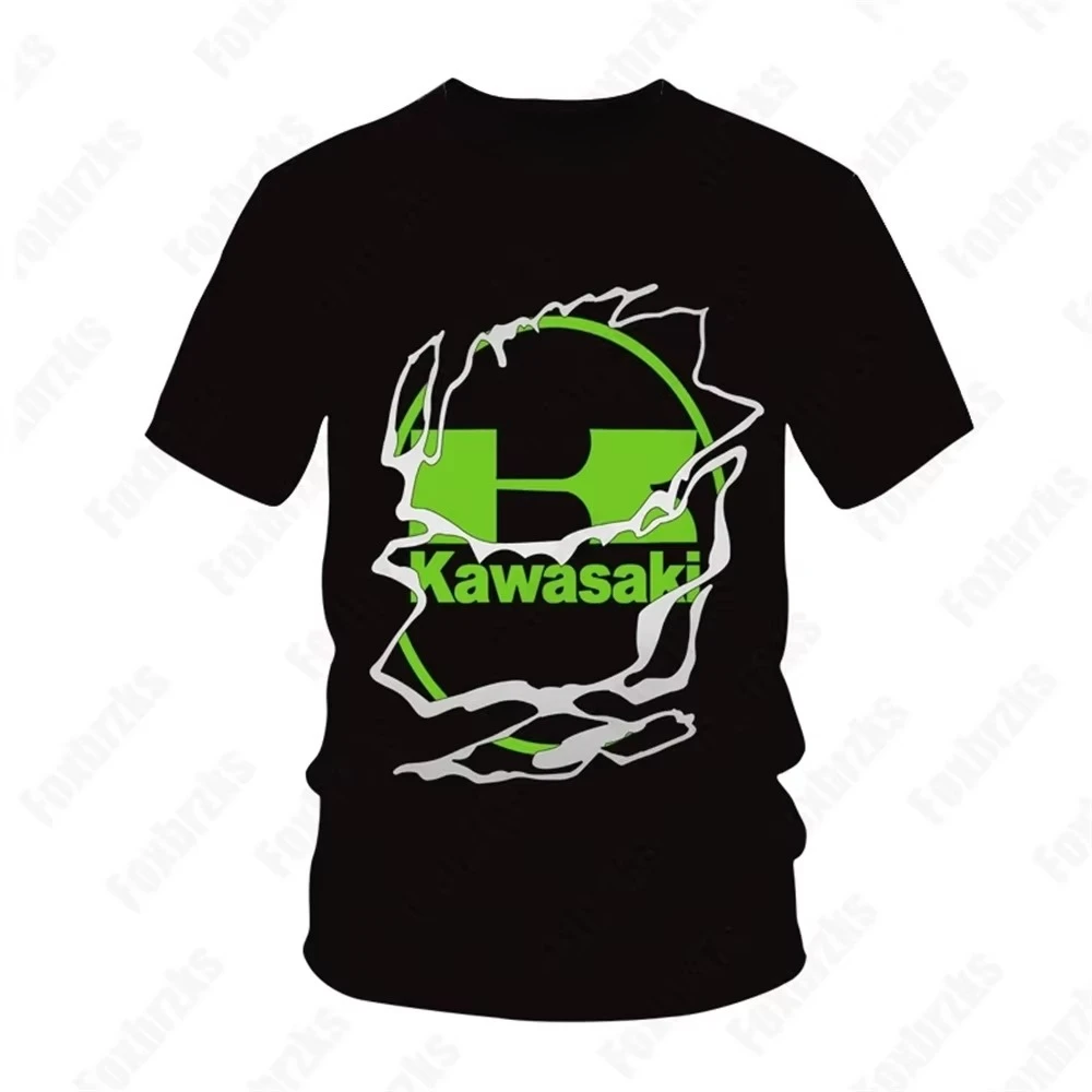 

Men's T-shirt, Kawasaki motorcycle T-shirt, cycling T-shirt, quick drying, sweat absorbing printed T-shirt, summer T-shirt 2025