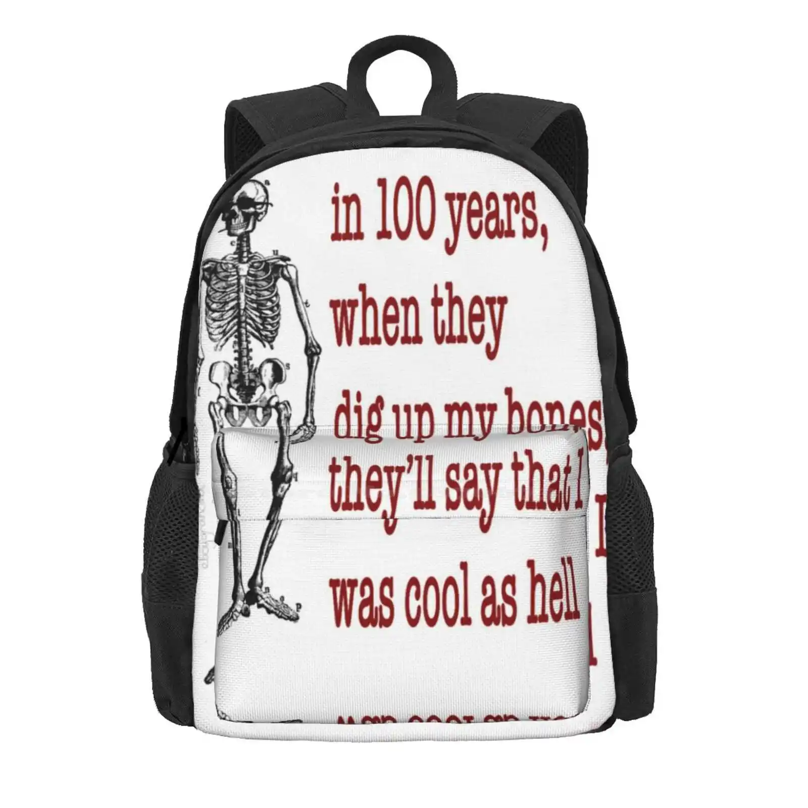 Cool As Hell Hot Sale Schoolbag Backpack Fashion Bags Transsexual