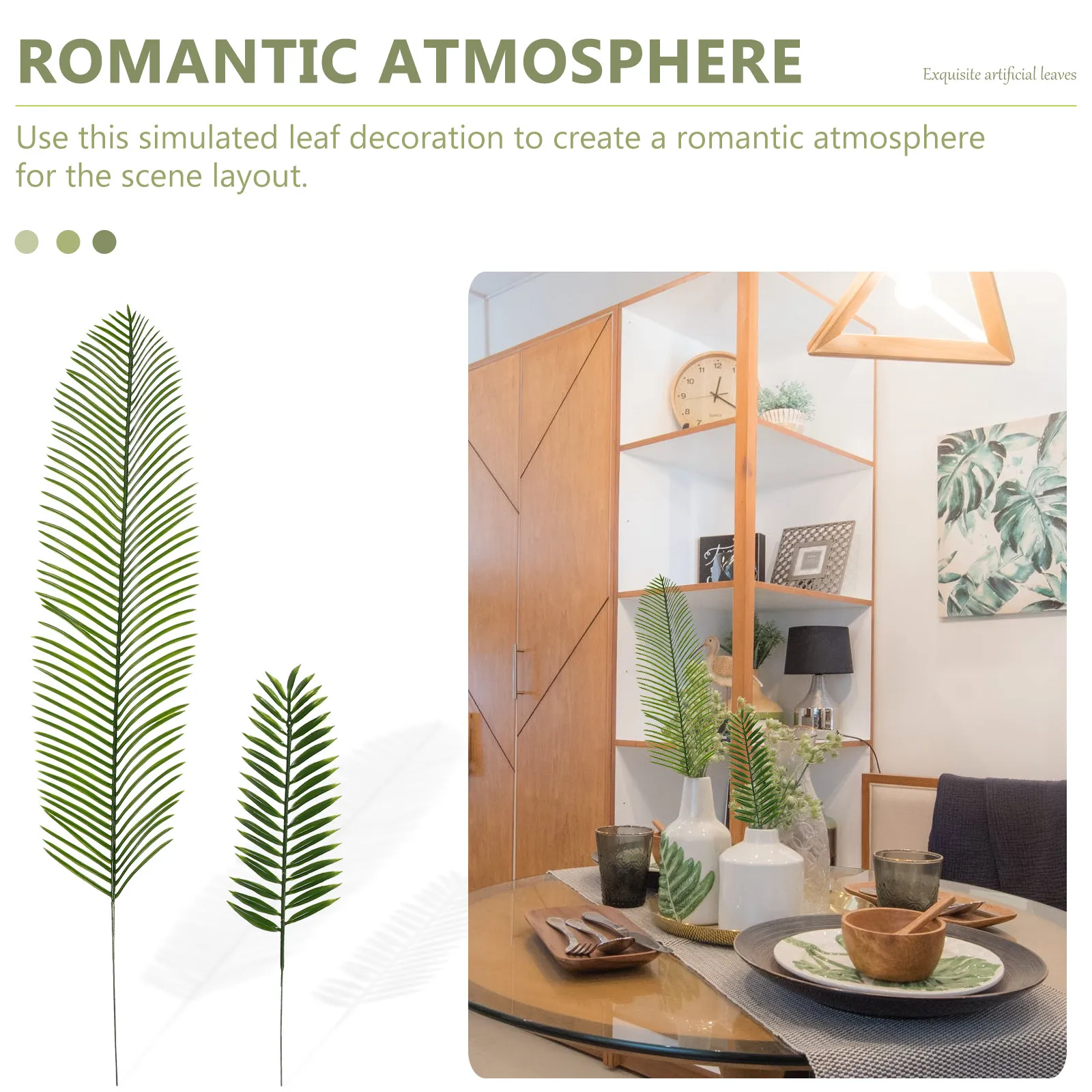 15 Buah Set Daun Tanaman Buata - Home Office Backdrop ulasan dan harga