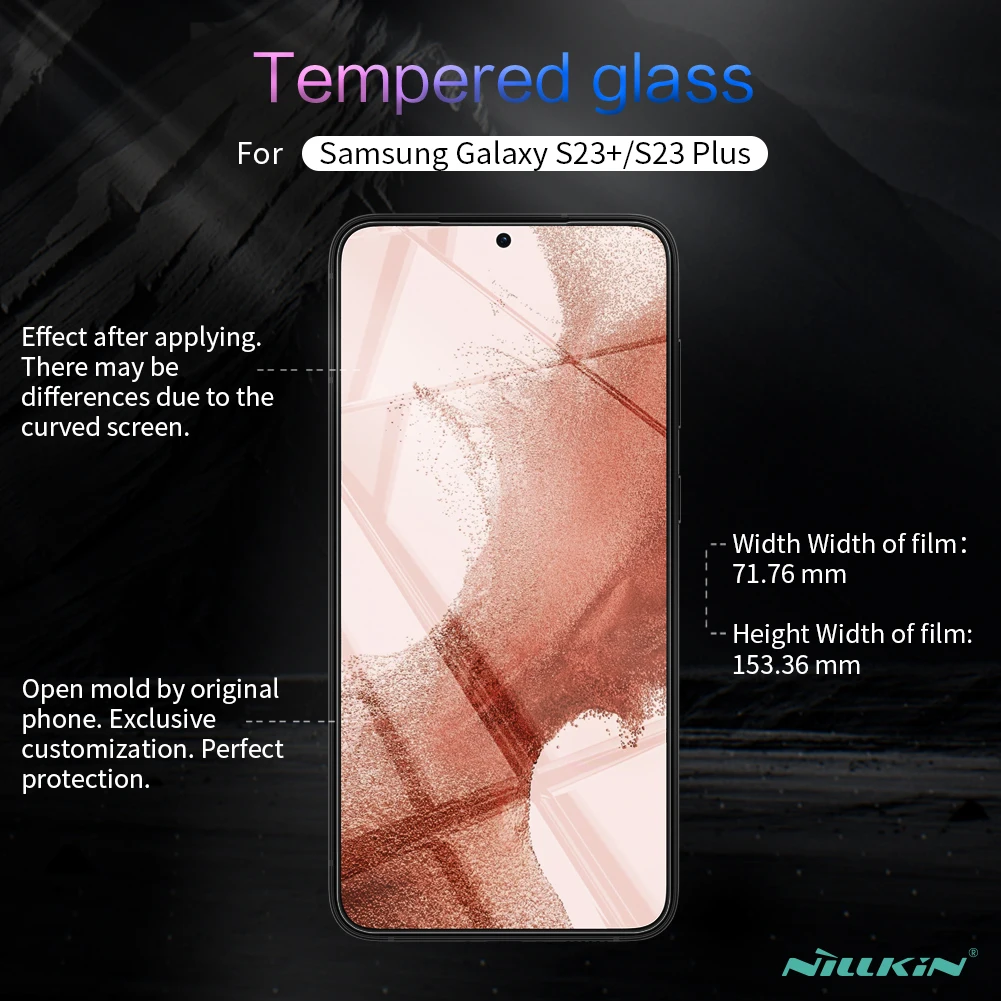 NILLKIN for Samsung Galaxy S23/S23+ S23 PLUS/S23 FE H+Pro Anti-Explosion Screen Protector curved tempered glass protective film