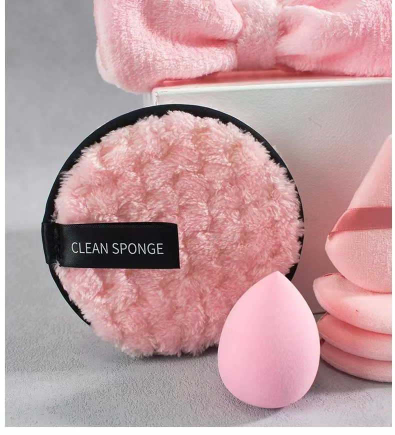 Set combinato di strumenti per il trucco da 20 pezzi, soffio per il trucco per il lavaggio del viso, soffio per il pollice triangolare