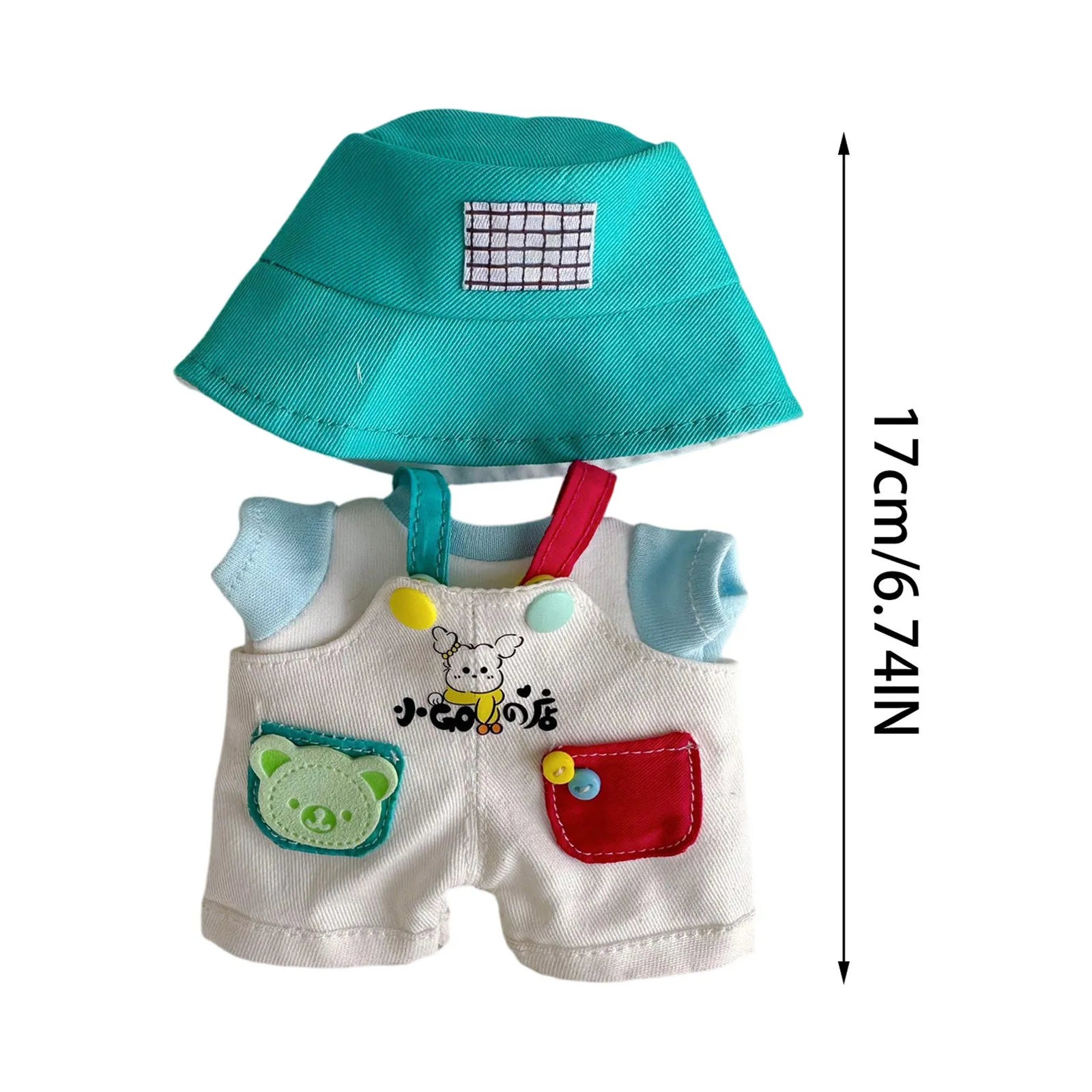 Mini ropa bonita para muñecas de peluche, solo atuendo, accesorios de ropa para muñecas Labubu de 17cm, suéter con capucha, ropa Diy, regalos para niños