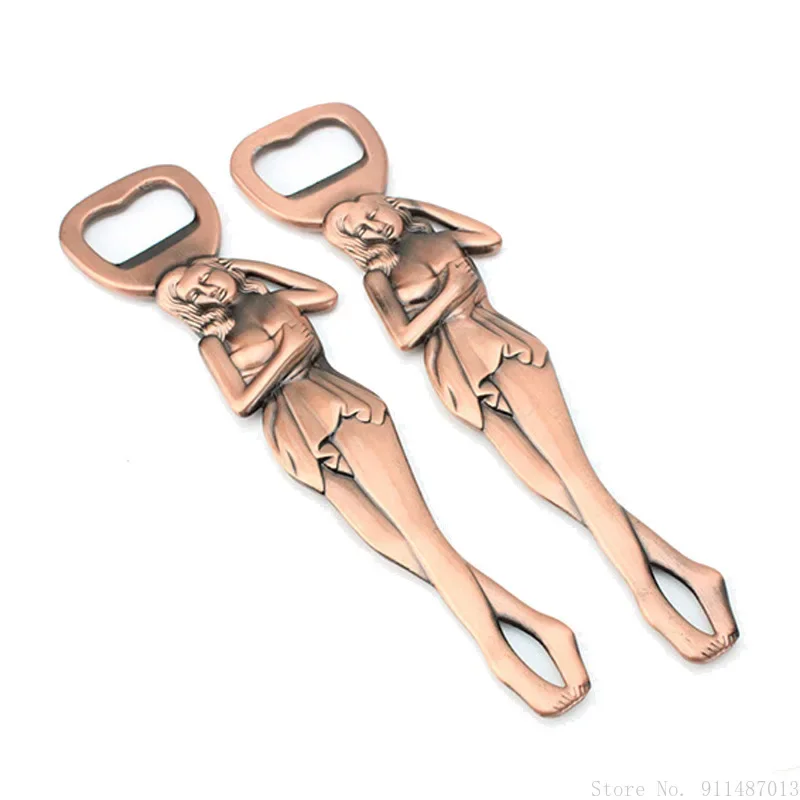 Retro Russian Beauty Brushed Electroplating Bronze Bottle Opener Kitchen Accessories Household Items Beer Character Bottleopener