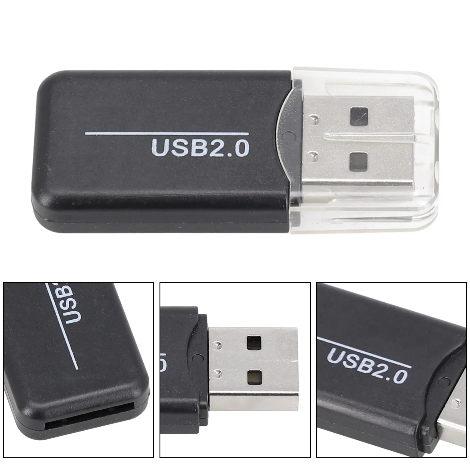 Lecteur de cartes USB 2.0, prise en charge haute vitesse, échange à chaud, carte TF, carte MicroSD, téléphone portable, carte mémoire, ordinateur