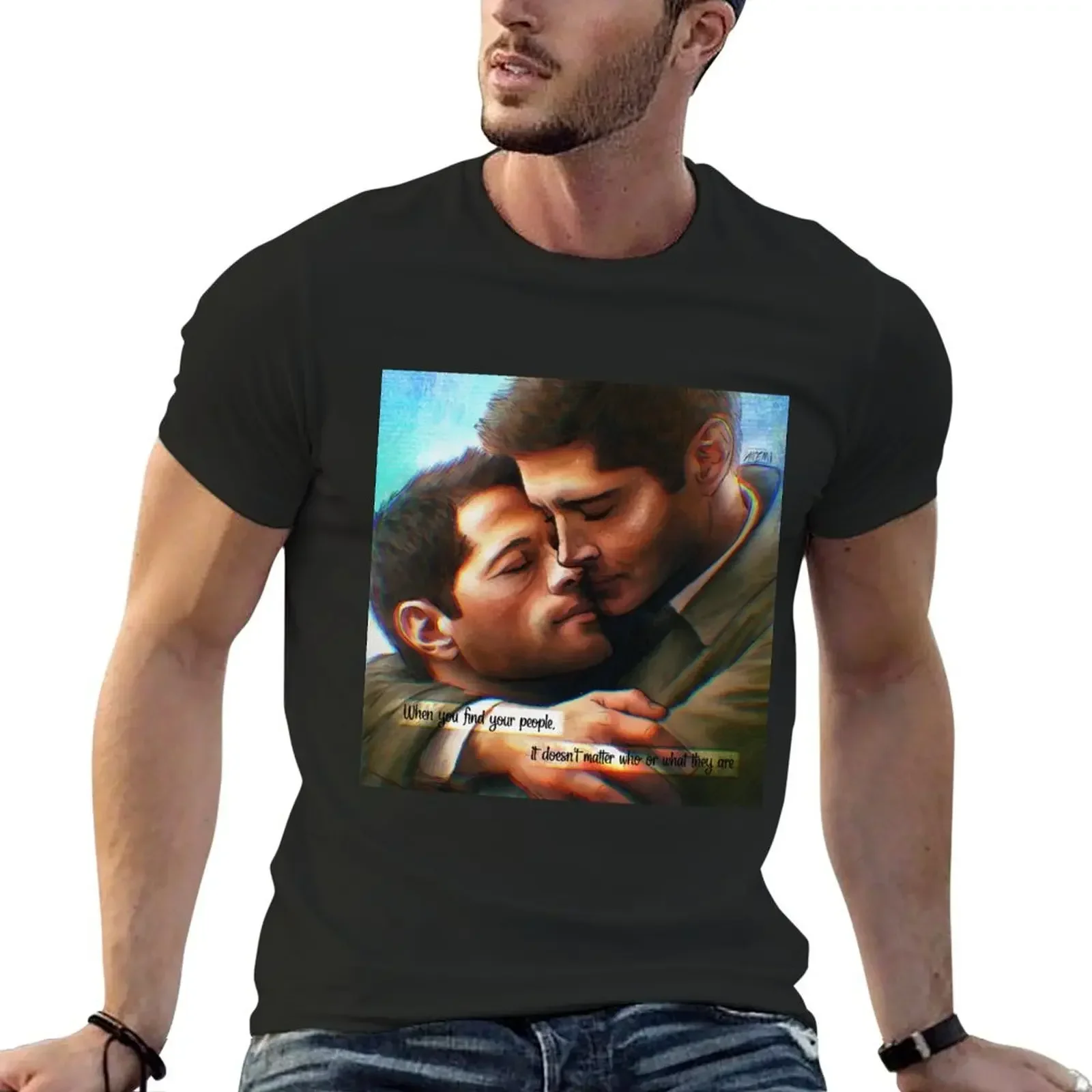 Destiel confession T-Shirt sublime hippie clothes shirts men