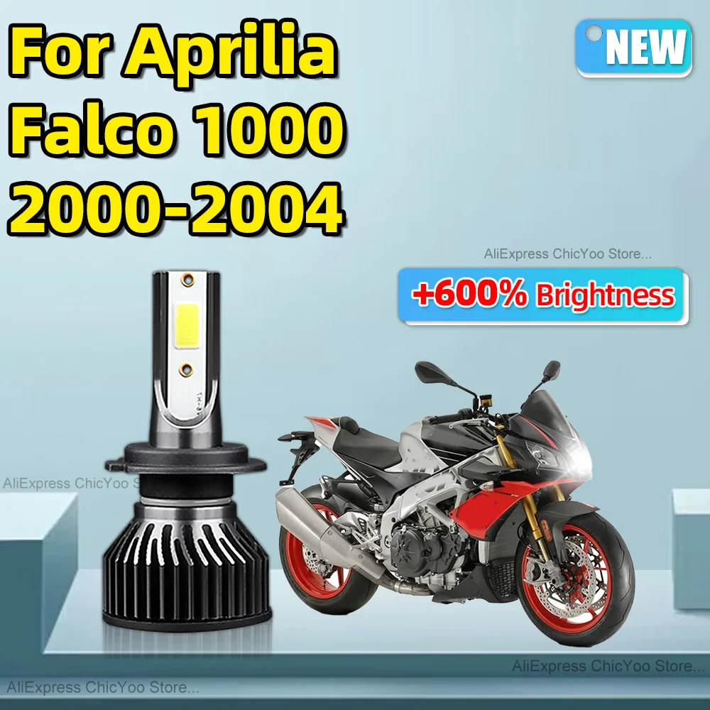 For Aprilia Falco 1000 2000 2001 2002 2003 2004 1Pcs H7 Led Motorcycle Headlights Super Bright Motorbike Lighting 15000LM 12V