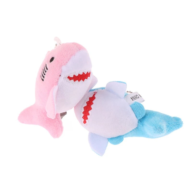 

Cute Shark Plush Doll Toys Keychain Pendant Cartoon Ocean Animal Small Shark Soft Stuffed Keyring Backpack Charms Bag Decor Gift