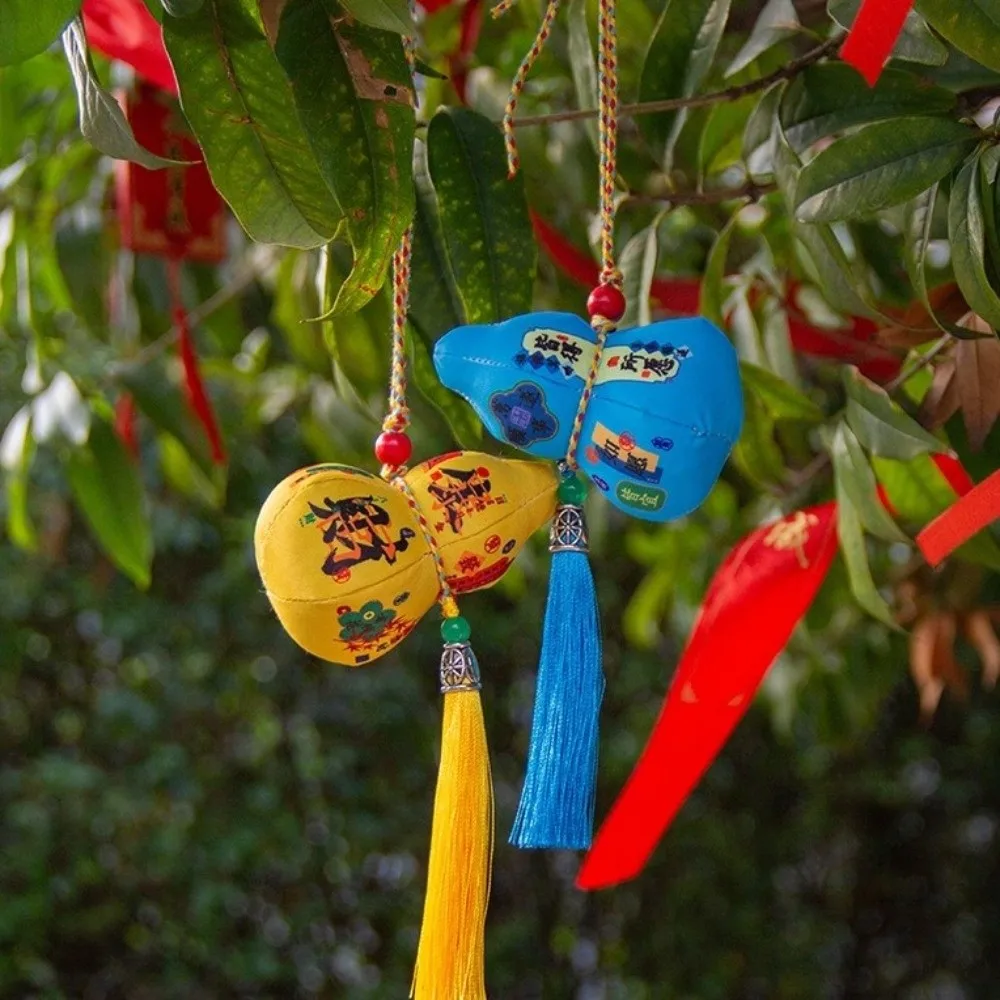 

Decorative 3D Gourd Fragrant Bag Chinese Style Color Printing Blessing Fragrant Bag Traditional Lanyard Gourd Car Pendant Gift