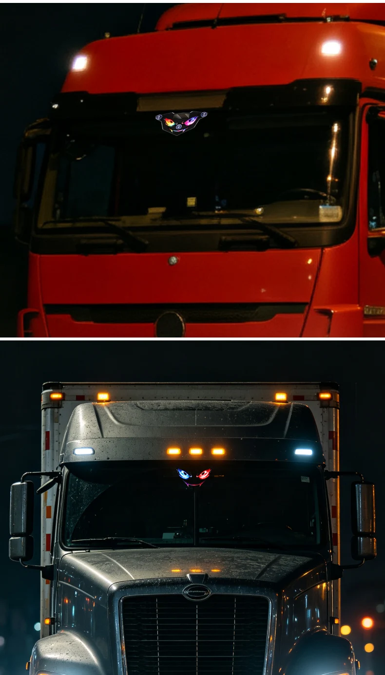 Neue Devil's Eye Ultra Helle Solarbetriebene Autoleuchte LKW LED-Leuchte Seitenleuchte Auto-Heckscheiben-Flexibles LED-Warnlicht – Detail 16