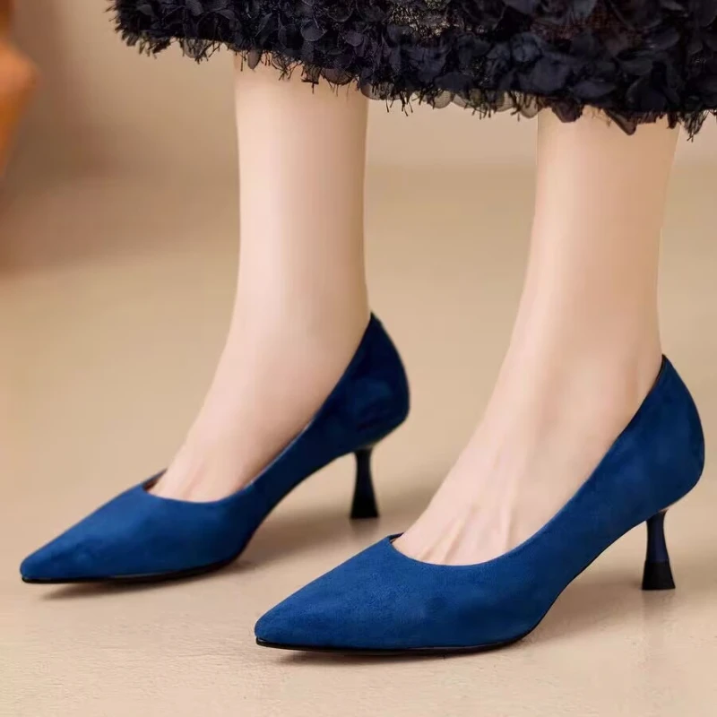 

Элитные модные туфли-лодочки на шпильке для летних платьев с острым носком, новинка 2026 года, женские туфли на высоком каблуке для вечеринок и стриптиза
