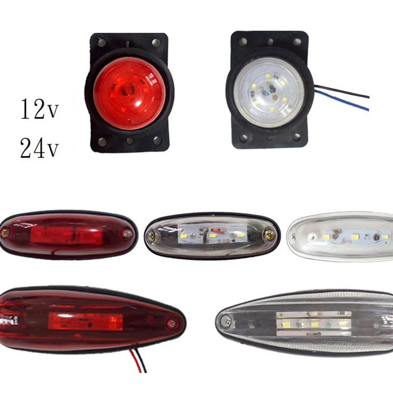 

12v24v Container Truck Side Light Driving Width Indicator Light Vehicle Clearance Marker Lights For Truck