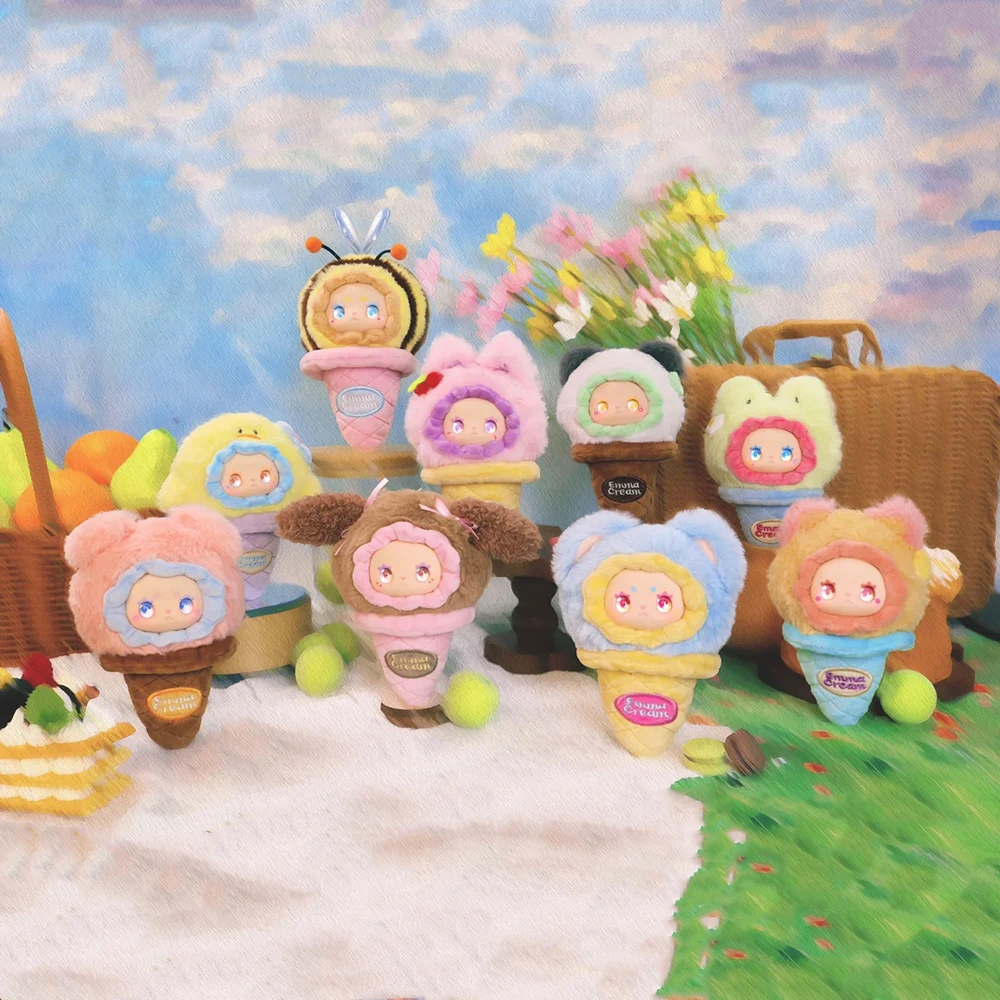 

Прекрасная виниловая кукла с мороженым Эмма Совок, слепая коробка, милый кулон, игрушка для девочек, модная коллекционная слепая коробка, игровой подарок для детей