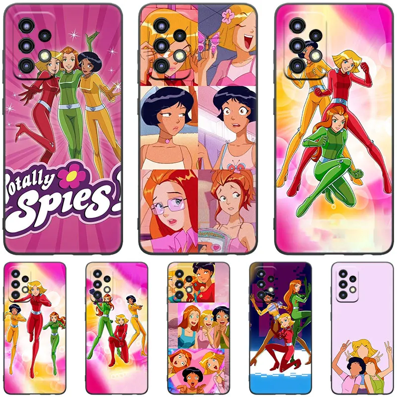 Totally Spies Black Case For Samsung Galaxy A04S A04E A12 A13 A14 A22 A23 A32 A33 A34 A50 A51 A52S A53 A54 A70 A71 A72 A73 5G