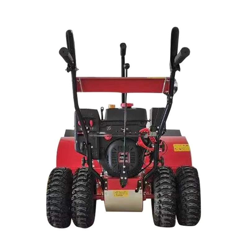 

Small Snow Plow, Hand Push Wheel Snow Plow Property Community Outdoor Municipal Road Snow Plow