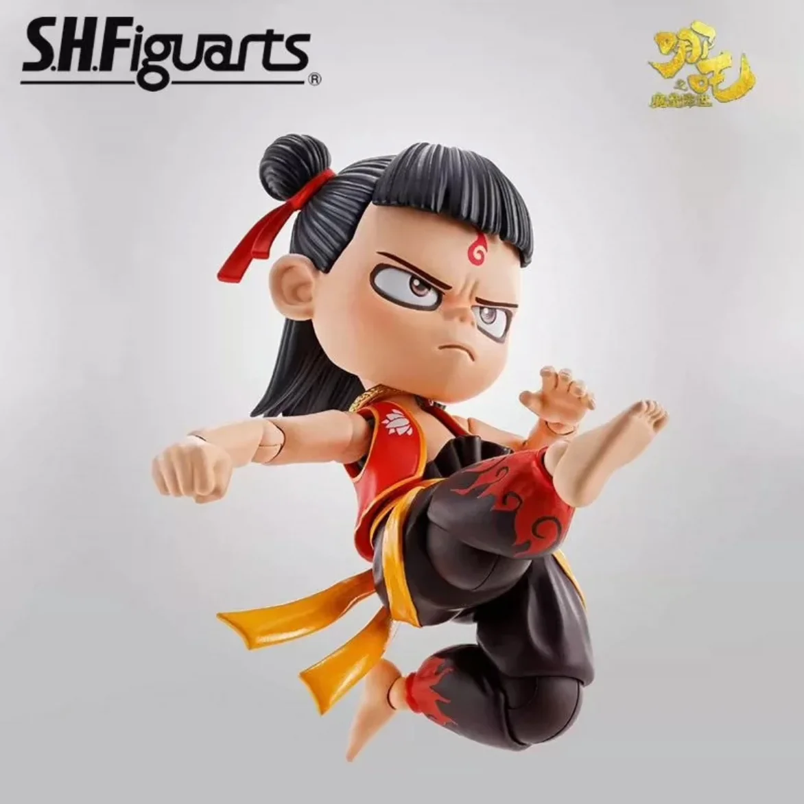 Bandai – figurine originale du film Nezha 2025, 2 conques, le roi Dragon Shf Ne Zha Ao Bing, modèle d'ornements à collectionner
