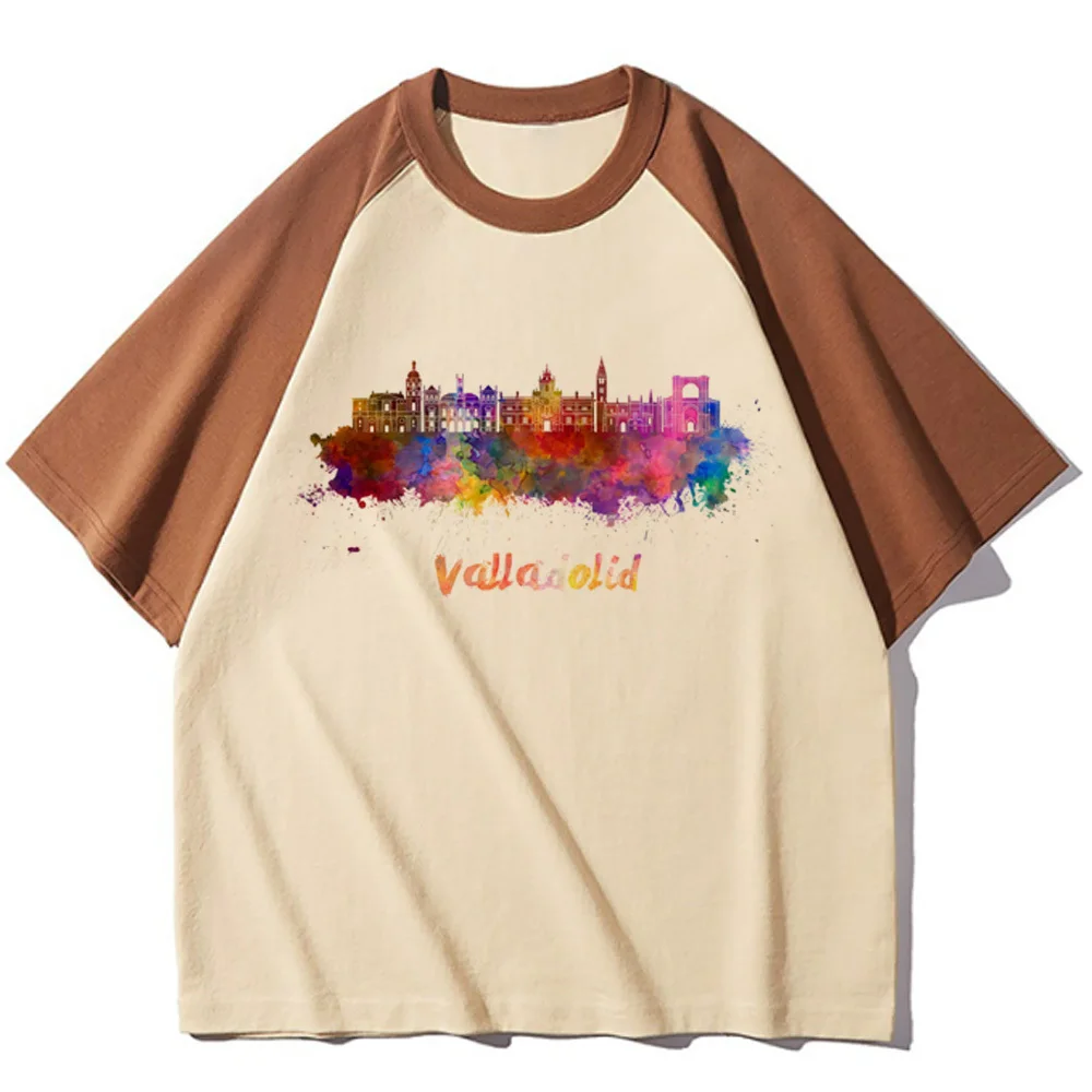 Valladolid t-shirt girl kawaii aesthetic anime Punk Breathable shirt Comfortable Trendy University kawaii streetwear 80s