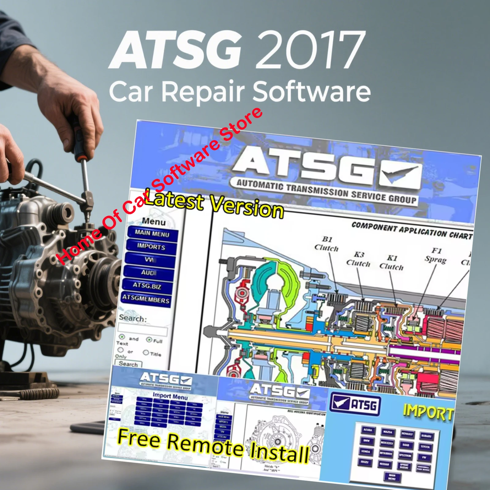 

ATSG 2017 Automatic Transmission Maintenance Group Car Repair Software Unit Failure Detection Tool 2025 Hot Sell