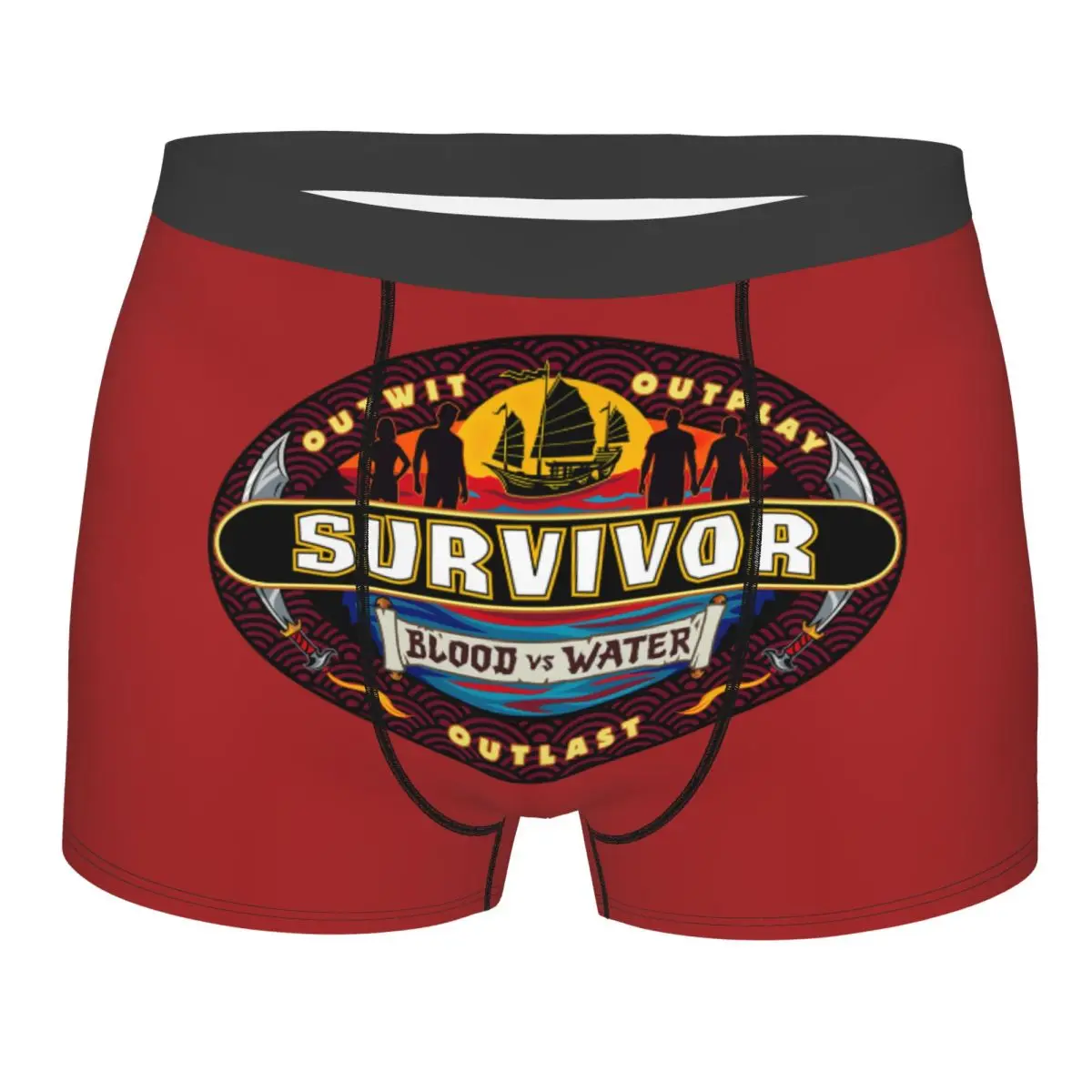 

Новинка на заказ, боксеры для ТВ-шоу Survivor, шорты, мужские трусы, дышащие трусы, нижнее белье