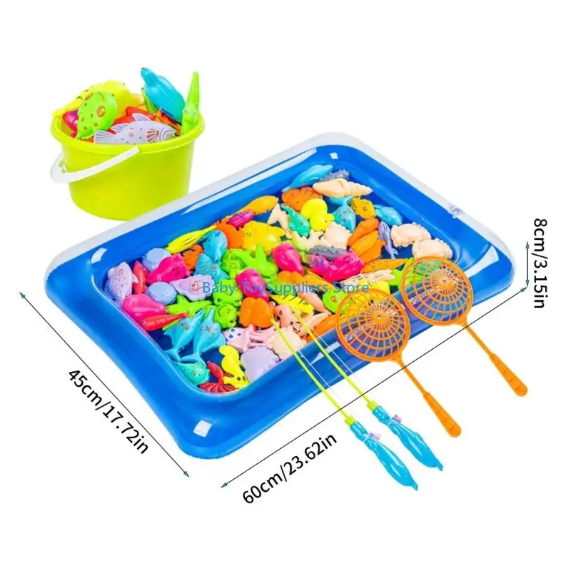 R1WF Juguete Toy para niños Juego agua educativa Juego pesca Pits Pithlers