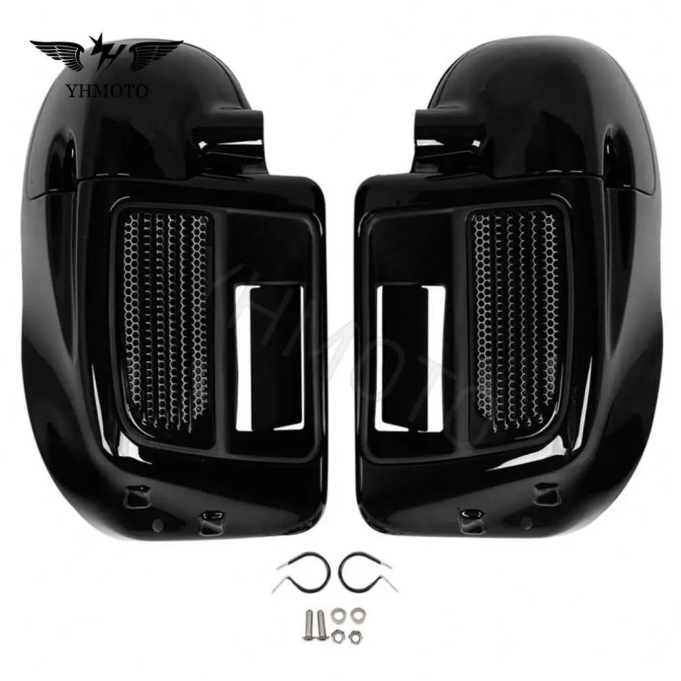 For Harley Davidson Touring 2014 - 2022 Motorcycle Frame Lower Leg Vented Plastic Fairing Cowl Side Cover Guard Kit