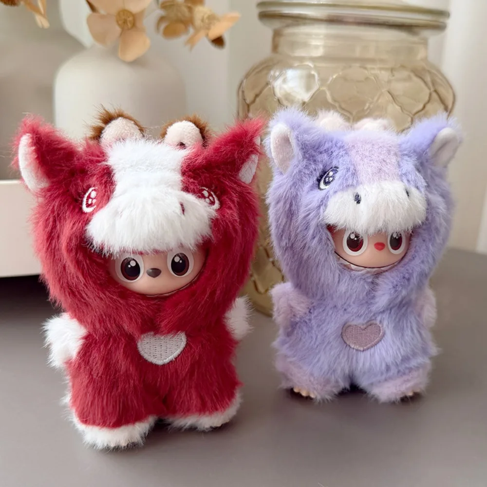 Ubranka Labubu V4 - Urocze ubrania z motywem zwierzęcym dla Mini Labubu 4.0, ręcznie robione stroje, akcesoria dla lalek, edycja limitowana