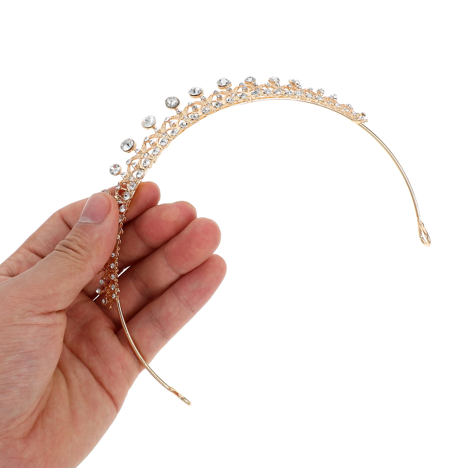 

Корона со стразами, элегантная тиара на день рождения, свадебный аксессуар для волос, свадебный головной убор для подружек невесты, официальная вечеринка