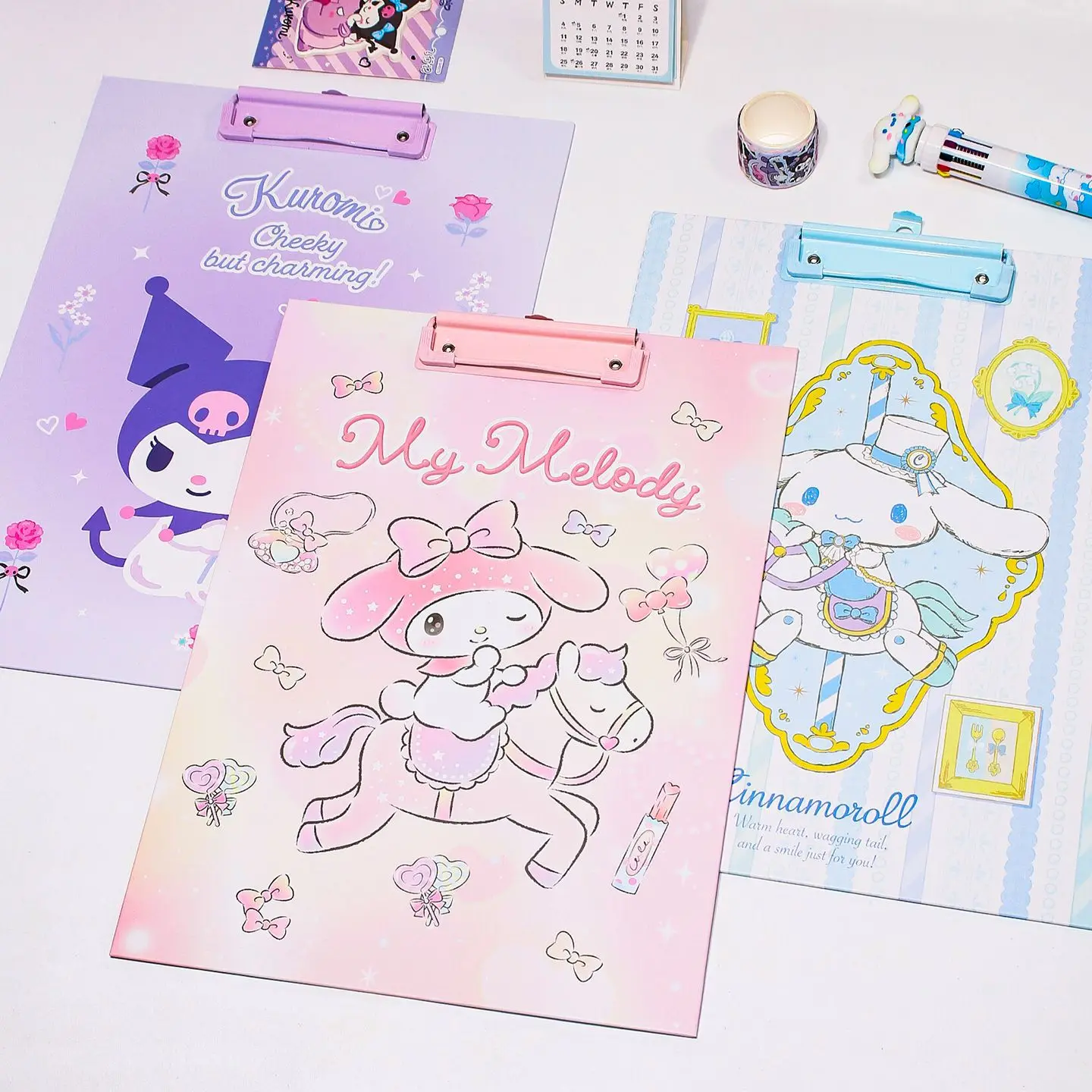 

New Kuromi A4 Folder Kawaii Student Yuguigou HelloKitty Sketch Photography Writing Pad Holiday Gift