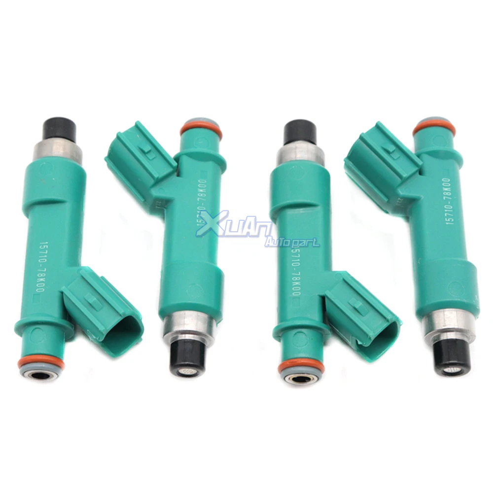 Xuan Car 4pcs New Fuel Injectors Nozzle 15710-78K00 For Suzuki Grand Vitara Kizashi 2.4L L4 2009-2013