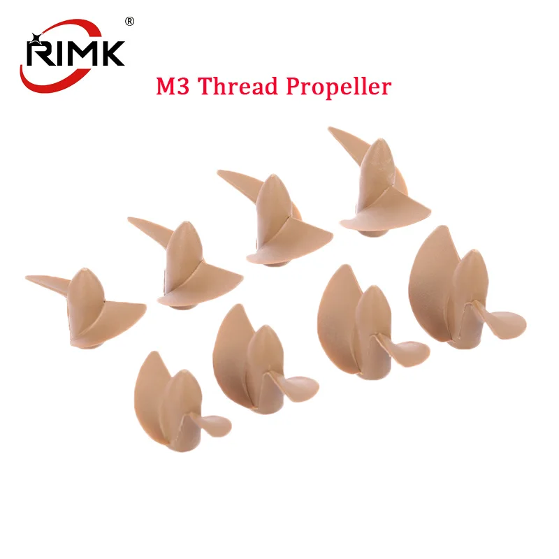 

RC Boat M3 2-Blade Paddle Copper Thread Nylon Propeller D35/39/42/45mm Positive/Reverse Screw for RC Boat M3 Prop Shaft