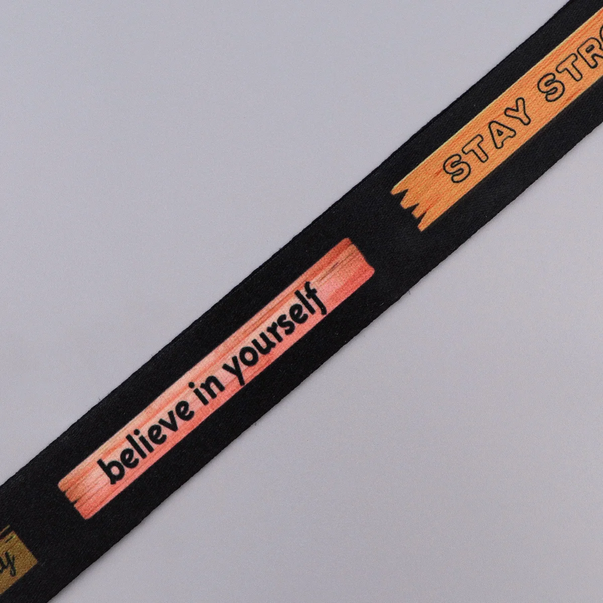 Positive Inspirational Quote Lanyard Neck Strap Keychain Card Cover Badge Holder Mobile Phone Hang Rope Keyring Accessories Gift