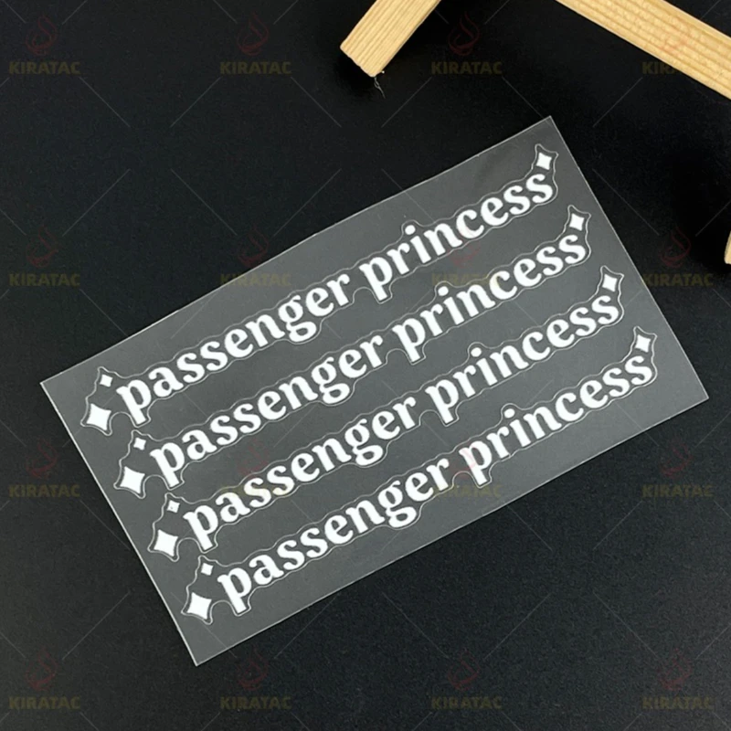 1 set of princess passenger stickers for car, for car mirror ring, motorcycle body, helmet, Scooter, universal vinyl sticker
