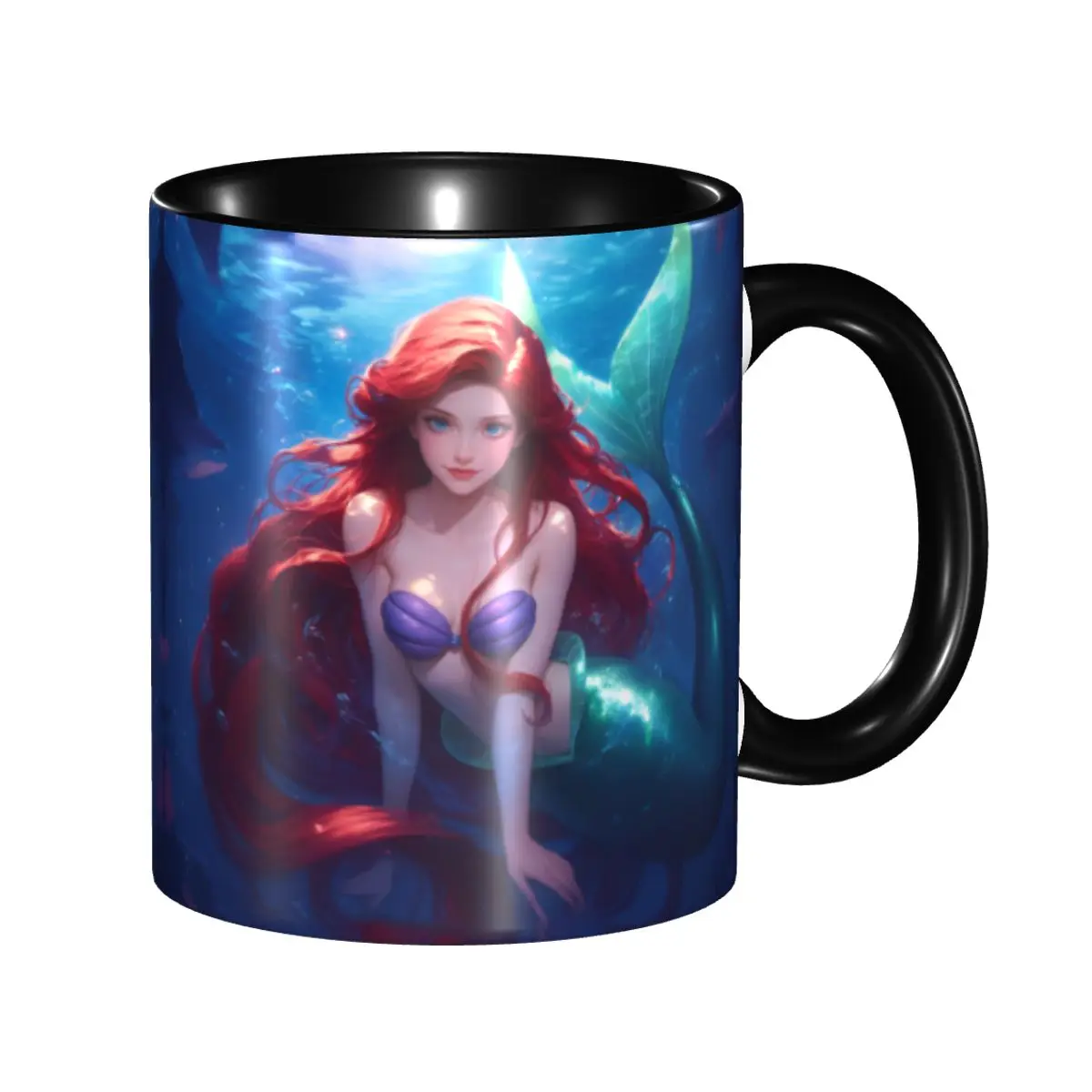 

Personalized The Little Mermaid Coffee Mug DIY Classical Anime Ceramic Mug Creative Present