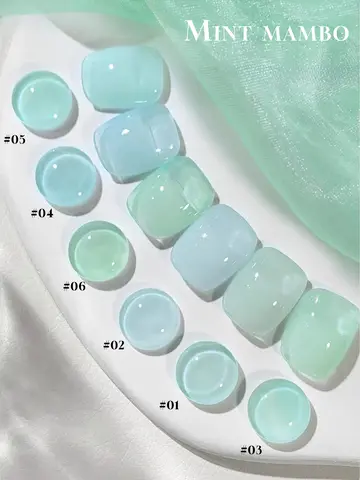 1-6개 15ml 가을 네일 아이스 민트 그린 젤 네일 폴리쉬 UV LED 경화 휴일 여성용 선물 네일 아트 데일리 용품 DIY 살롱 키트