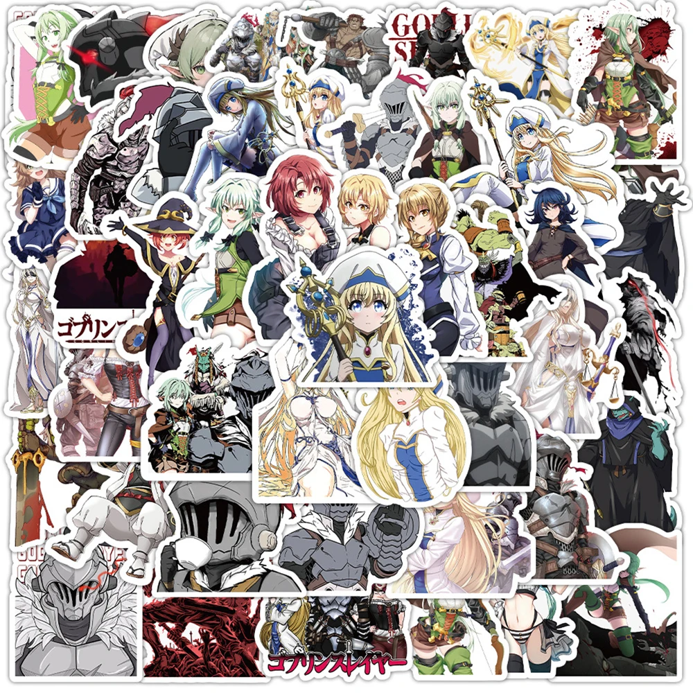 

10/30/50pcs Priestess Goblin Slayer Anime Stickers Archer Cartoon Sticker Aesthetics Laptop Skateboard Bike Graffiti Decals Toys