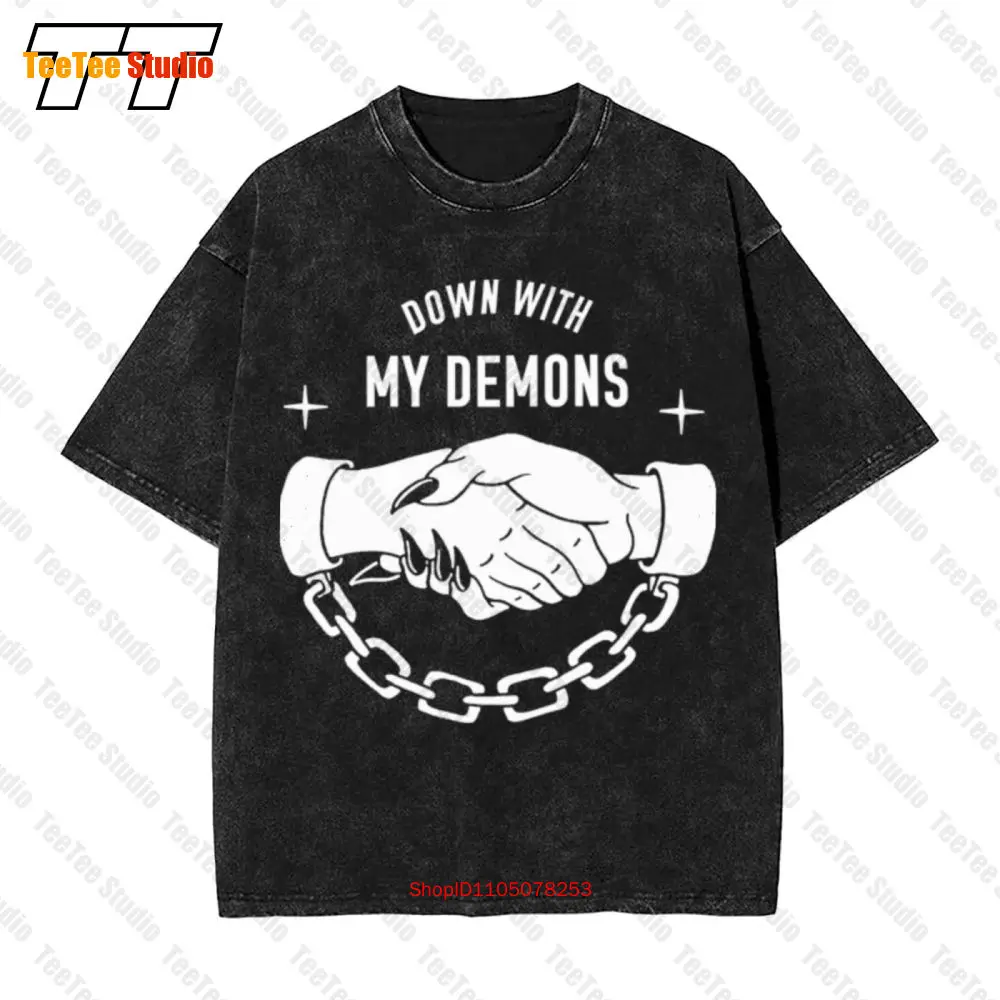 

Sketchy Tank Down With My Demons Vintage Oversized T-Shirt 0S0M