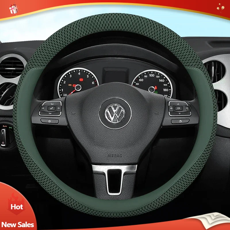 

Car Steering Wheel Cover for Volkswagen VW Amarok 2023 2024 2025 Breathable 7Colors Non-slip Auto Accessories