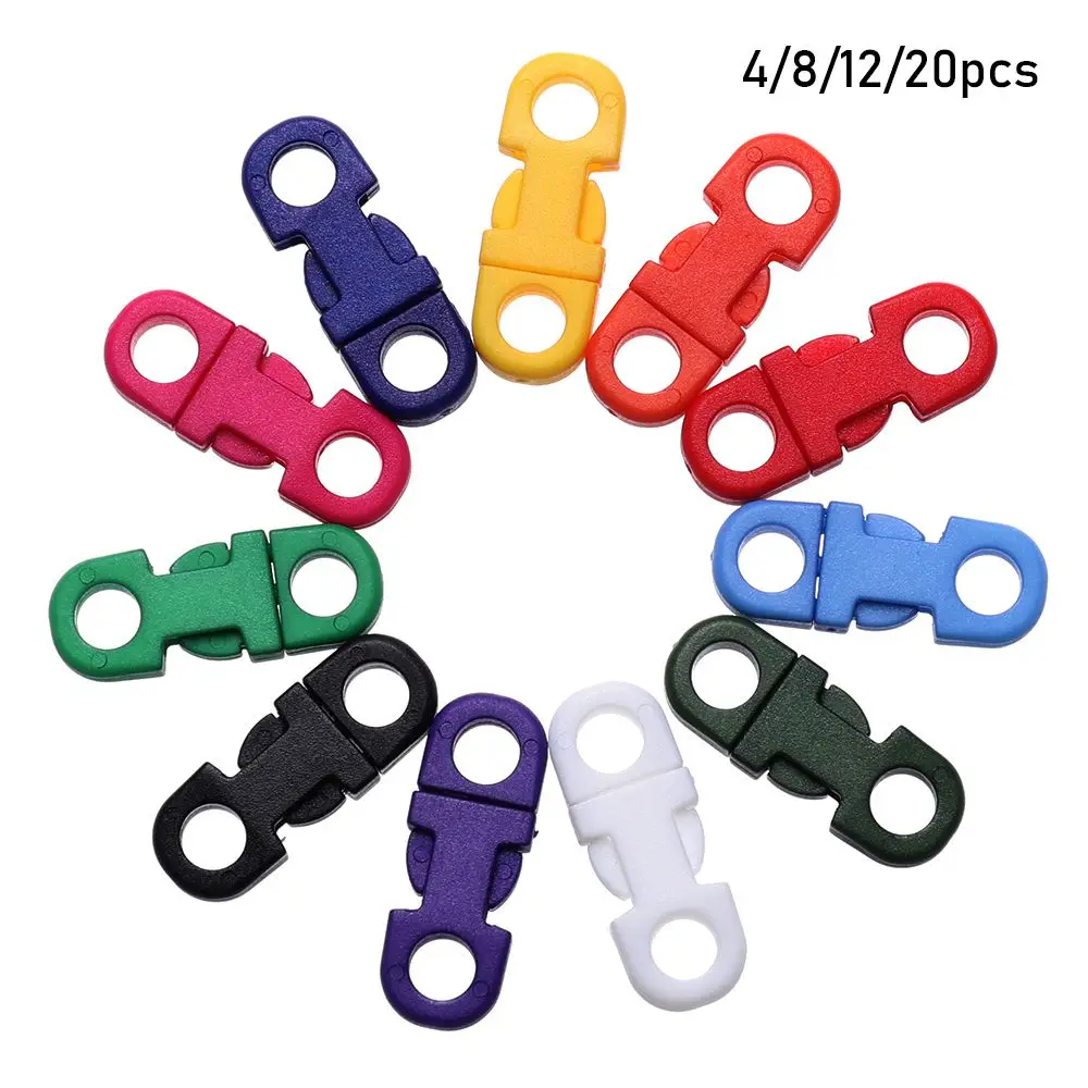 

4/8/12/20pcs Plastic Paracord Bracelet Accessories 5mm Dog Collar Strap Webbing Outdoor Tool Camp Bag Parts Side Release Buckle