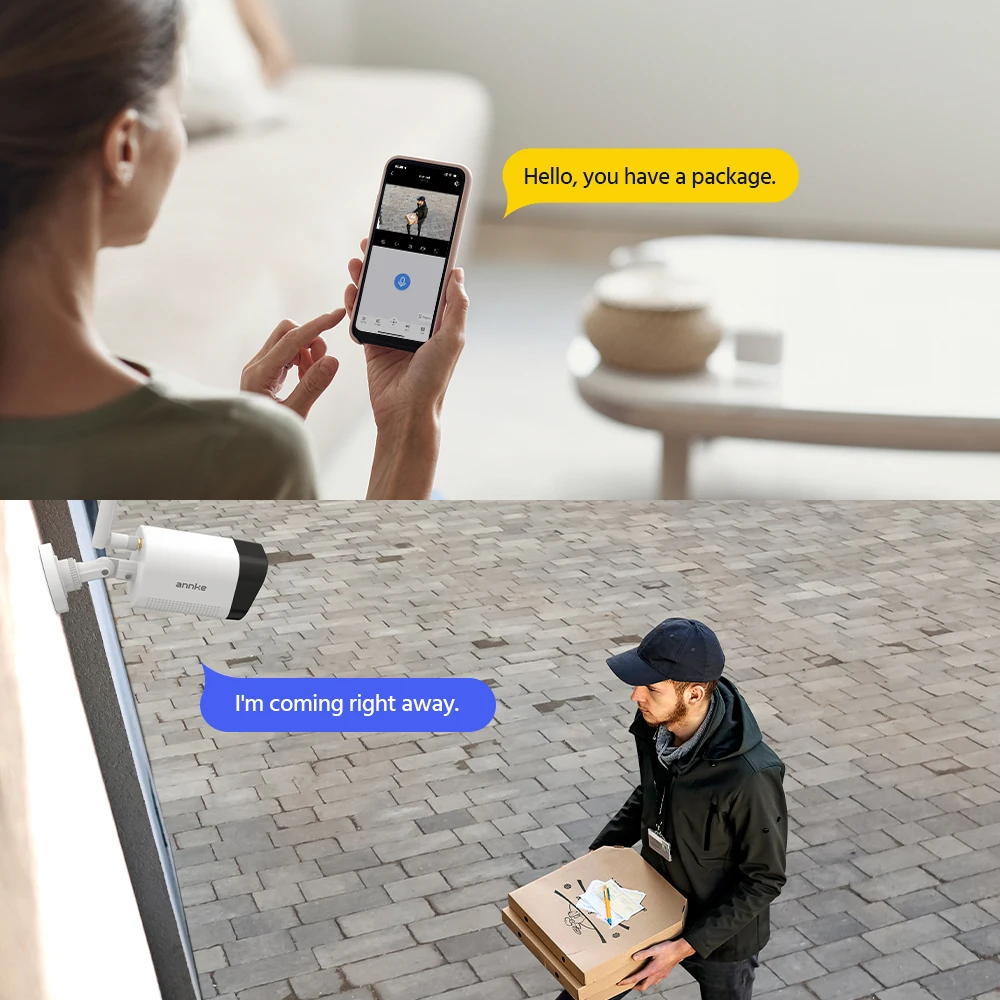 Annke 8MP نظام الدائرة التلفزيونية المغلقة اللاسلكية 16CH NVR طقم مراقبة الفيديو اتجاهين الصوت 4K poe كاميرا 2/4/6/8 قطعة كاميرات أمنية واي فاي