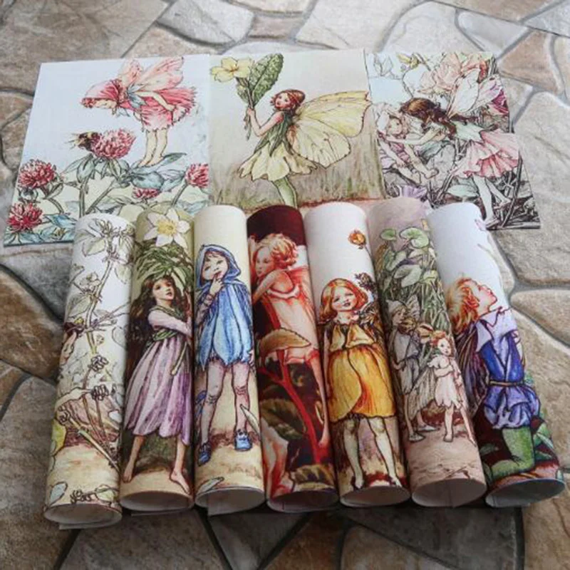 10pcs/lot Purse Hand Dyed Fabric Textiles Cartoon Wall Decora Quiltting Patchwork Flower Home Cotton Girls Canvas Fabric