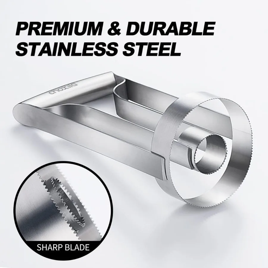 ที่ปอกและตัดสับปะรดสแตนเลส เครื่องมือทำครัวที่ใช้งานง่ายและมีประสิทธิภาพสำหรับการเตรียมผลไม้เมืองร้อน