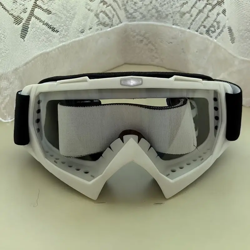 MTB Downhill Motocross Goggles Anti‑Scratch PC Lens Breathable Face Foam Helmet‑Friendly for Snow Terrain Outdoor Sports