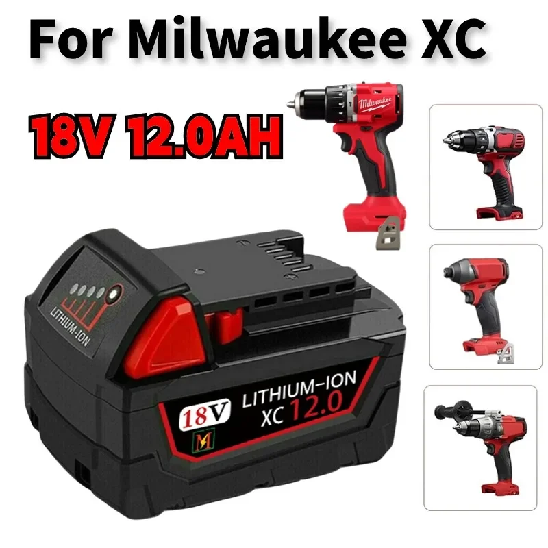 

Original 18V 9.0Ah/12.0Ah For Milwaukee M18 battery 48-11-1815 48-11-1850 2604-22 2604-20 2708-22 2607-22 power Tools Battery