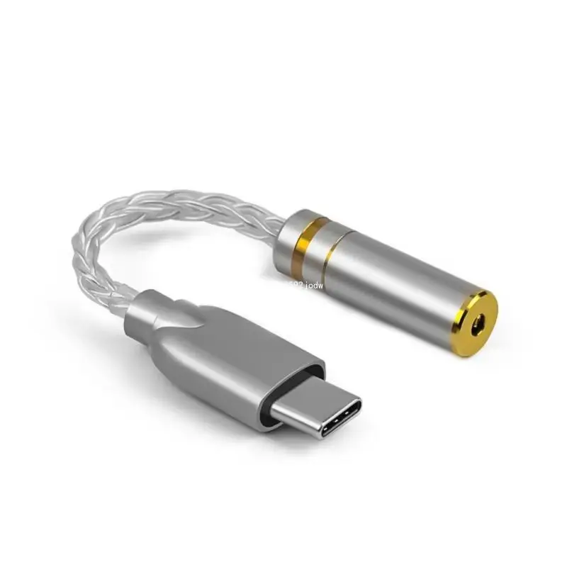 USB C 32bit 384KHz USB C to 3.5mm/2.5mm/4.4mm Adapter with ALC5686 Chip USB C Headphone Adapter 3.5mm Adapter Dropship