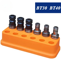 BT30 Chuck Chuck toplama kutusu BT40 aracı sahipleri plastik saklama kutusu CNC Mahcine parçaları sahipleri durumda BT30