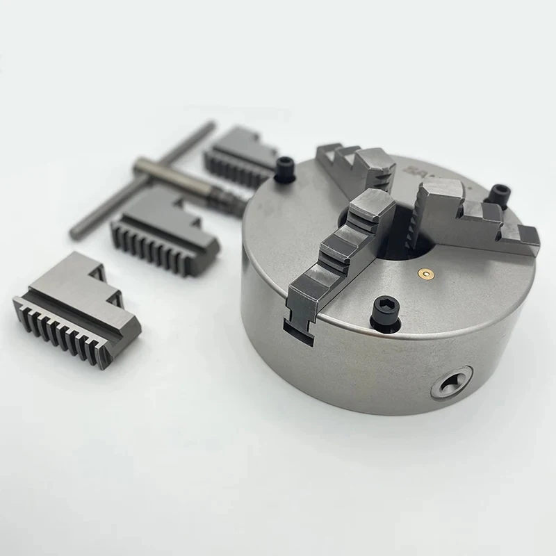 160Mm SANOU 3 Front Mount 3 Jaw Self-Centering K11-160 Metal Lathe Chuck