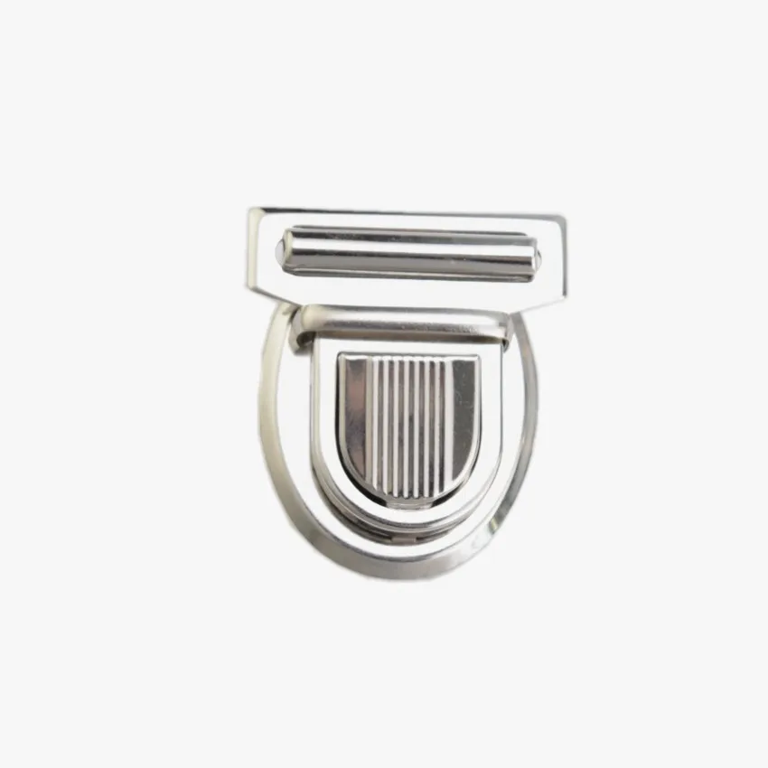 شحن مجاني 10 مجموعات المعادن هوك مربع المزالج قفل حقيبة مربع قفل محفظة قفل فضية لهجة 35x25 ملليمتر J3420