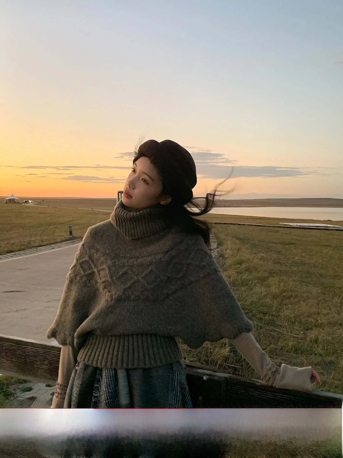 

Винтажный свитер Holid Map с отстегивающимся капюшоном и воротником-стойкой, женский, осенне-зимний, теплый, на молнии, прямого кроя