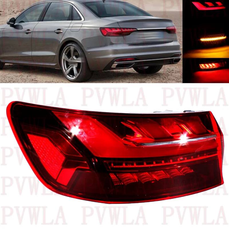 

LED Tail Light For Audi A4 B9 2021 2022 2023 LHD European version Left Outer Side Rear Lamp Brake Light Car accessories