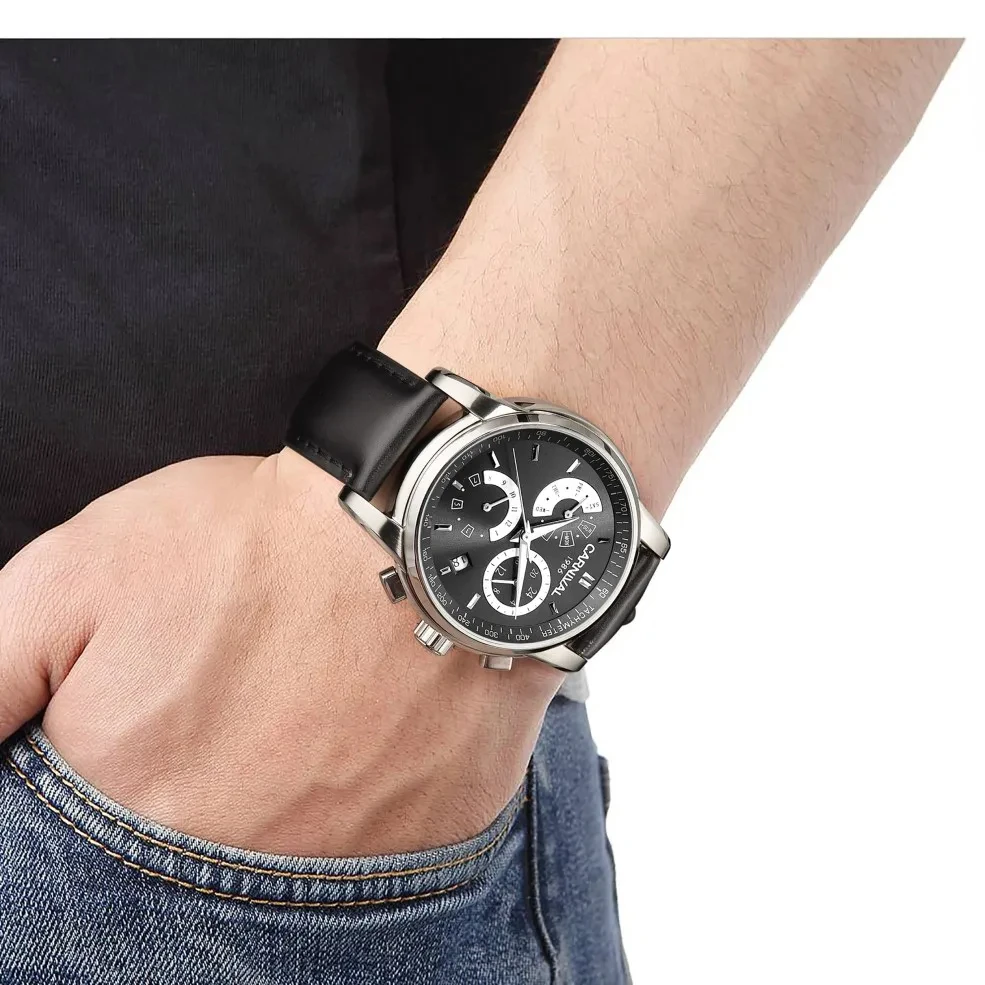 IW Jam Tangan Mekanis Karnaval Aksesori Mewah untuk Pria Jam Tangan Pria Multifungsi Gerakan Otomatis Cermin Safir