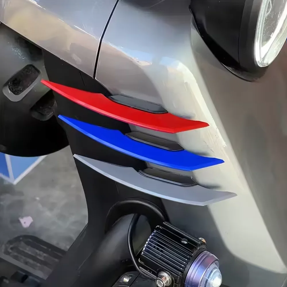 2pcs Motorcycle Winglet Aerodynamic Spoiler Wings High-quality Self-adhesive Motorbike Decoration Sticker Motorcycle Equipments